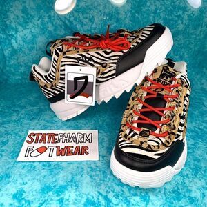 Fila Disruptor 2 'Animal' Women’s Suede Low Top Chunky Shoes